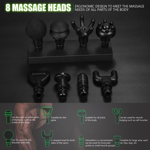 Massage Gun Deep Tissue Handheld Muscle Massager Not Cordless - Picture 6 of 10